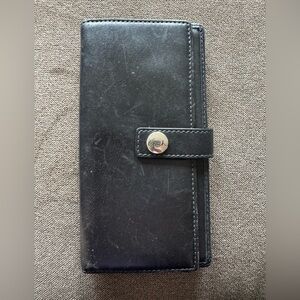 Coach Black Textured Leather Accessory